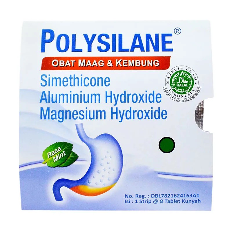 Polysilane Suspensi & TABLET / Obat Maag / Asam Lambung / Kembung / Gastritis
