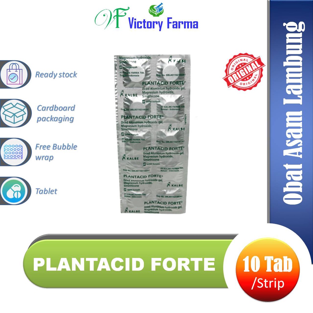 Jual Plantacid Forte Strip @10 Tab | Shopee Indonesia