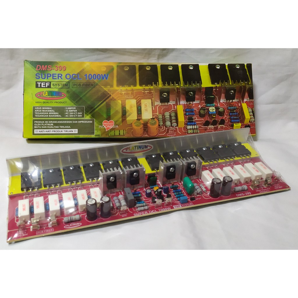 Jual Kit Power Amplifier Platinum DMS-399 Plus TR Asli Power Mono Super