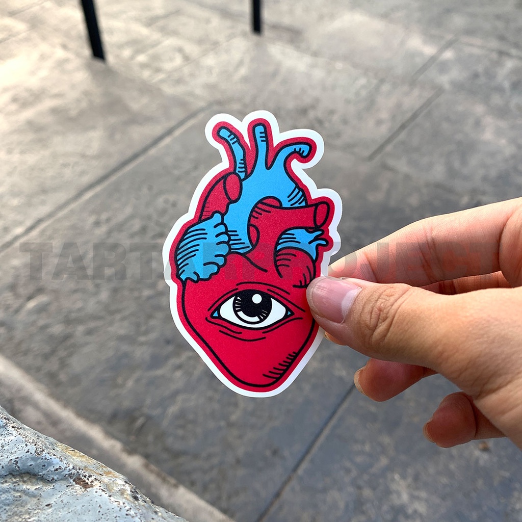 Jual Sticker Stiker Vinyl - Heart Eye | Shopee Indonesia