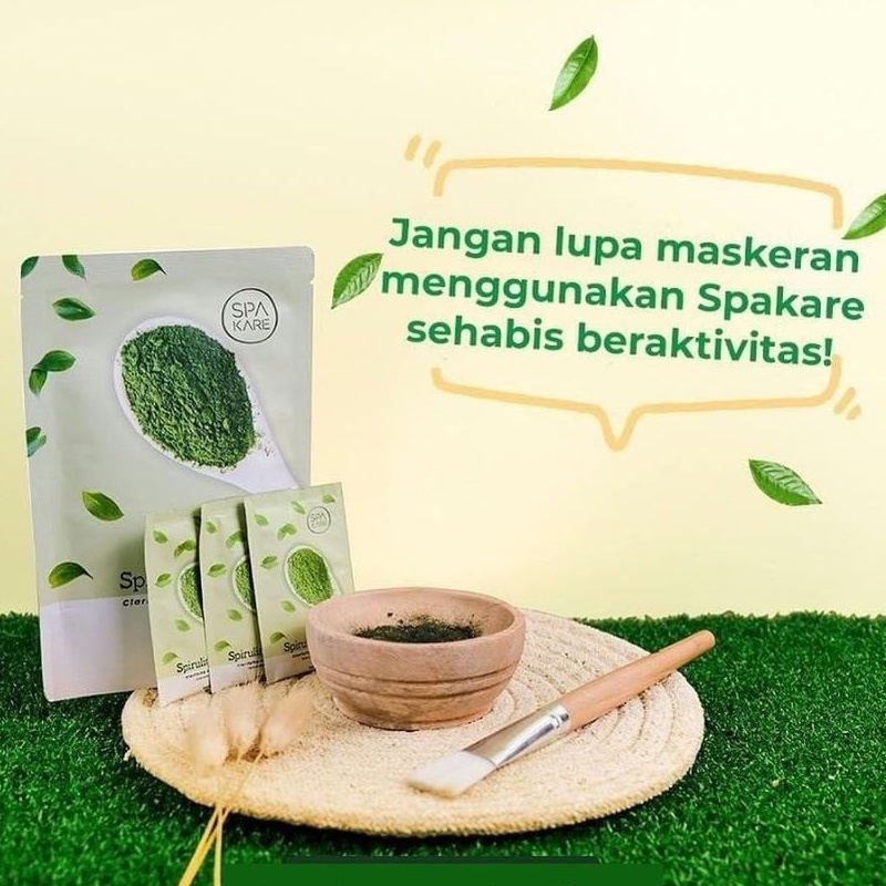 Jual NEW !! SPAKARE SPIRULINA MASK TIENS Shopee Indonesia