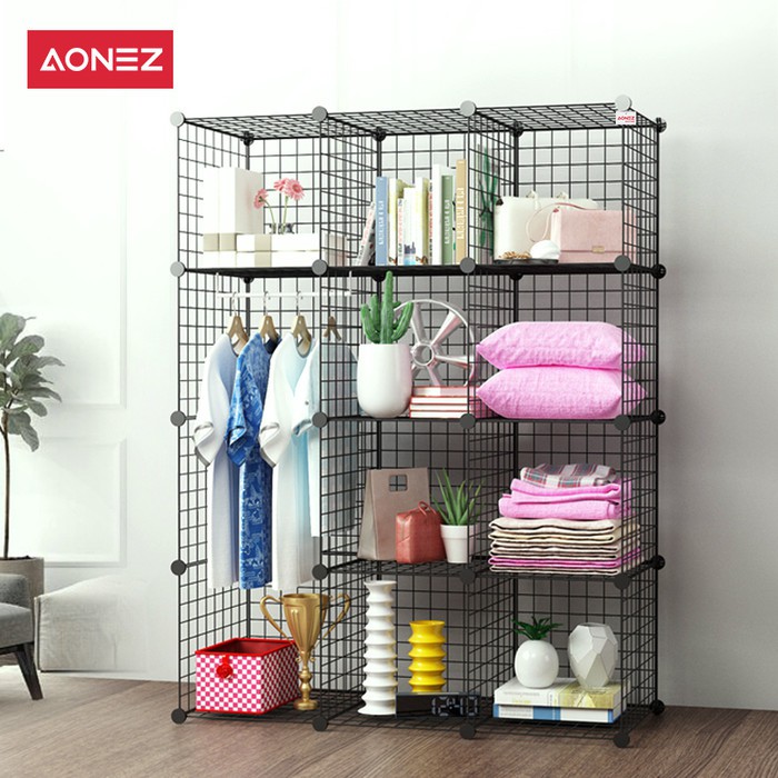 Jual Aonez Rak Panjangan Slot Rak Besi Rak Jaring Besi Lemari Multifunctional Rack Shopee