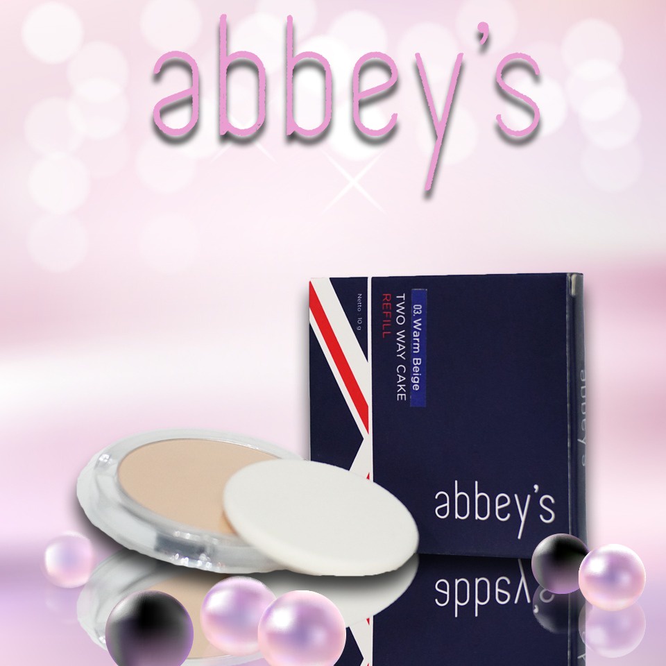 Jual susi_shopp_ ( COD )Abbey’s Warm Beige Two Way Cake Refil Produk ...