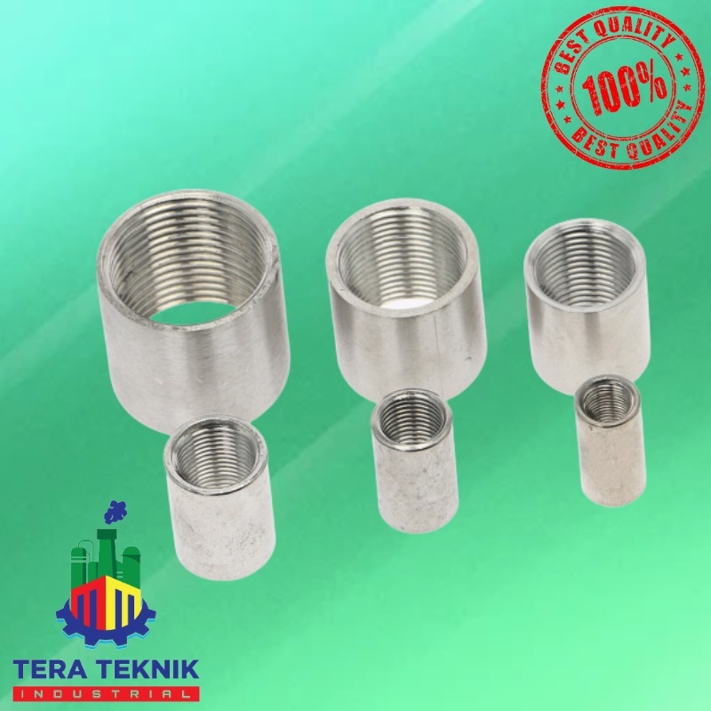 Jual Socket/coupling/sock drat dalam stainless SS304 DN8 1/4