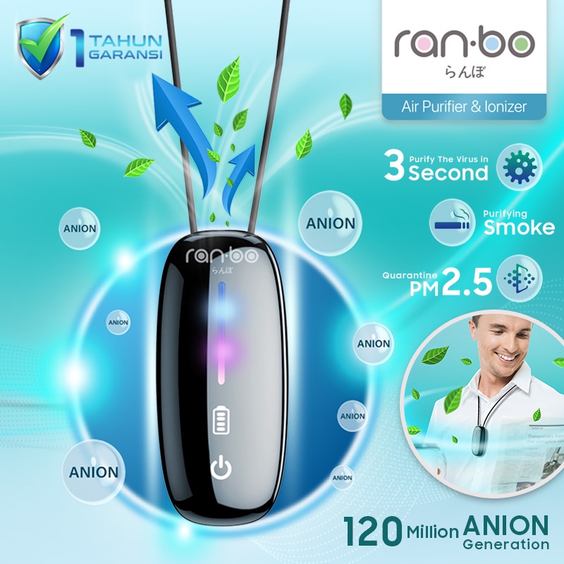 Jual RANBO Air 10 Pro Personal Ionizer Kalung Purifier Portable Ion