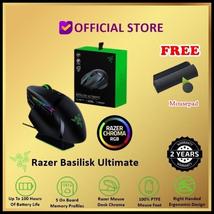 Jual Razer Basilisk Ultimate Wireless Gaming Mouse With Charging  