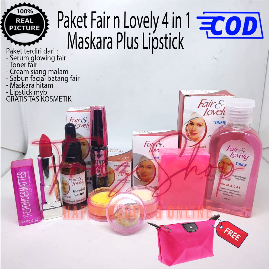 Jual Paket Kumplit Skincare Fair Lovely Cream Siang Dan Malam