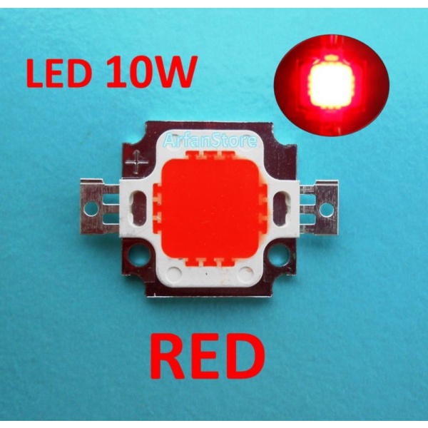 Jual Cuci Gudang Promo High Power LED 10W RED HPL Warna Merah Arfan Shopee Shopee Indonesia