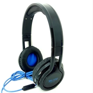 BLiTZ HB-555 Extra Bass Stereo Headphone + Microphone (Phone Call) Headset / Handsfree Aux 3.5mm