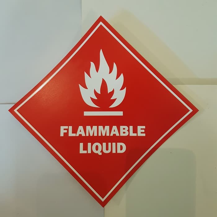 Jual LABEL STICKER SIGN K3 FLAMMABLE LIQUID 15X15CM | Shopee Indonesia