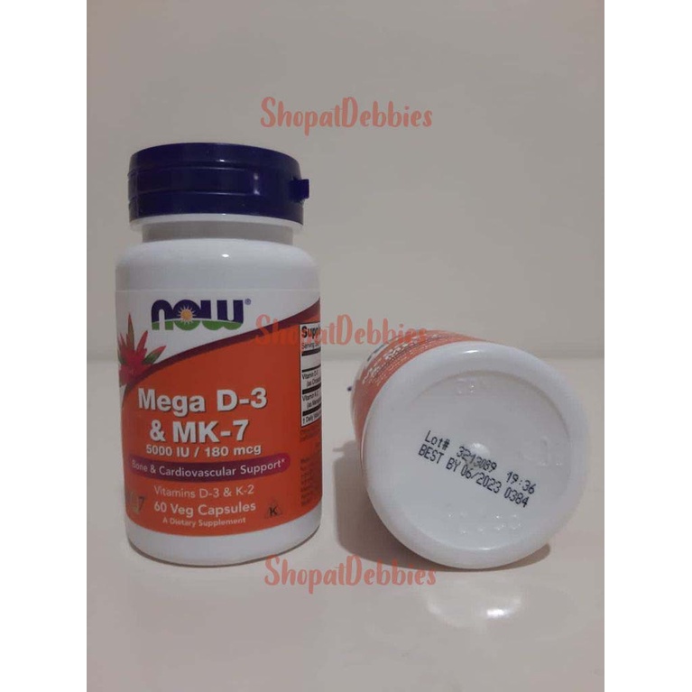 Jual Now Vitamin D3 K2 5000 iu 180 mcg- 60 veg cap | Shopee Indonesia