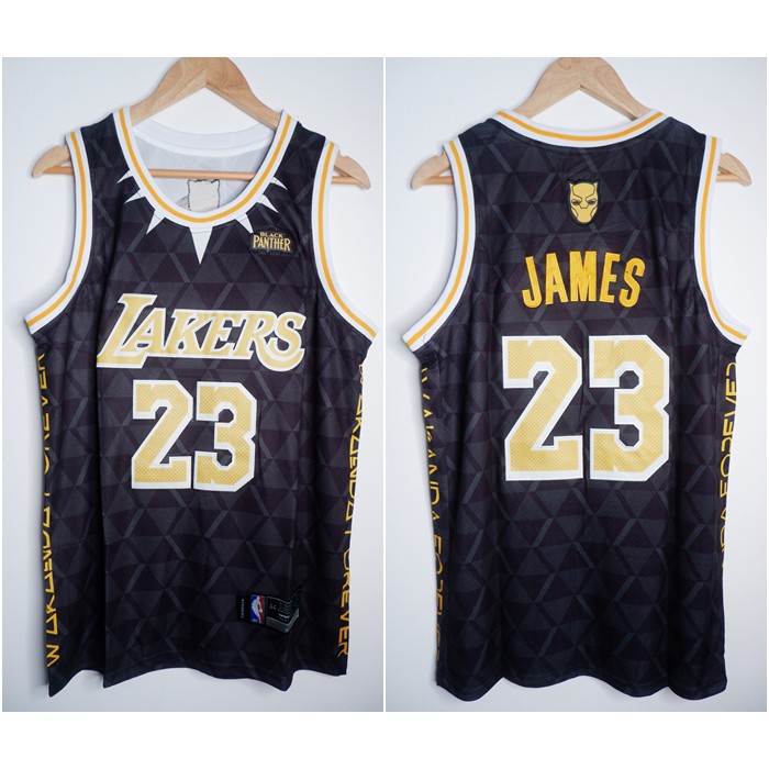 Lakers jersey black panther online