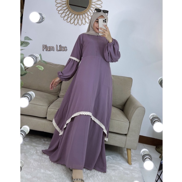 Jual Gamis Malaysia Renda Model Terbaru | Shopee Indonesia