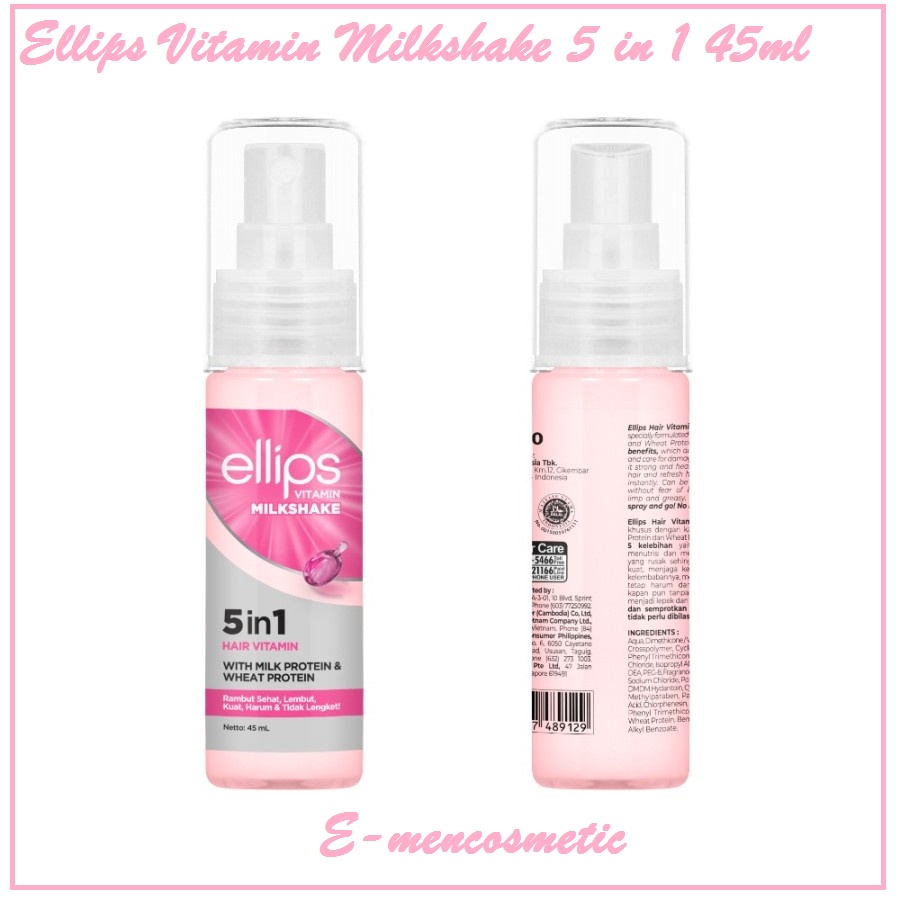 Jual ELLIPS 5 in 1 Hair Vitamin Milkshake 45ml | Shopee Indonesia