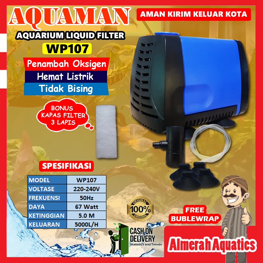 Jual Mesin Aquarium Kolam Ikan Pompa Celup Waterpump Power Head Sp