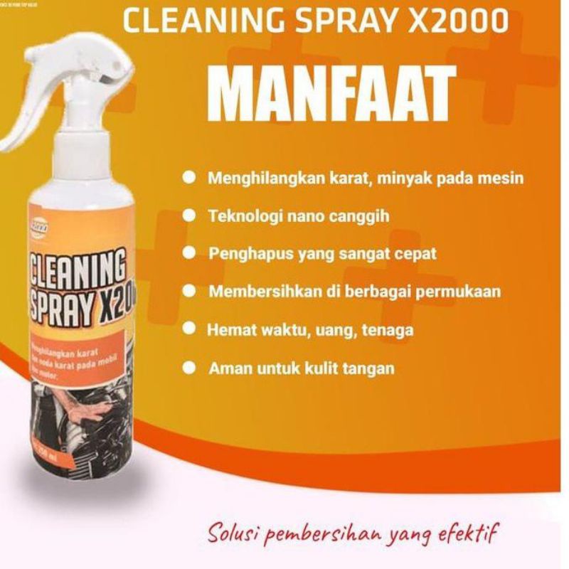 Jual Cleaning Spray X2000 pembersih karat Pembersih mesin Shopee