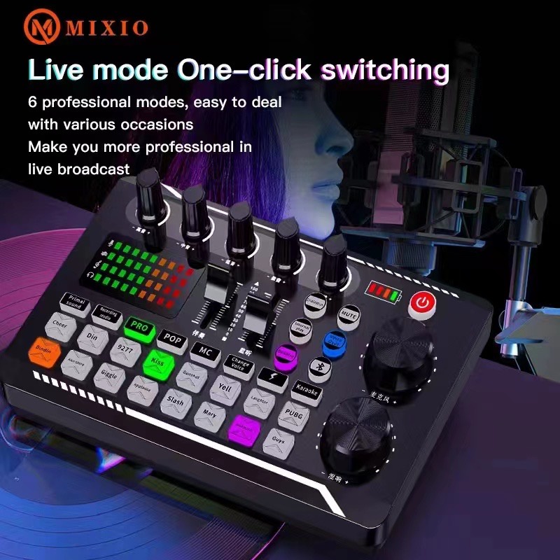 Jual MIXIO R998 Live Soundcard /Audio Mixer for Streaming/Gaming ...