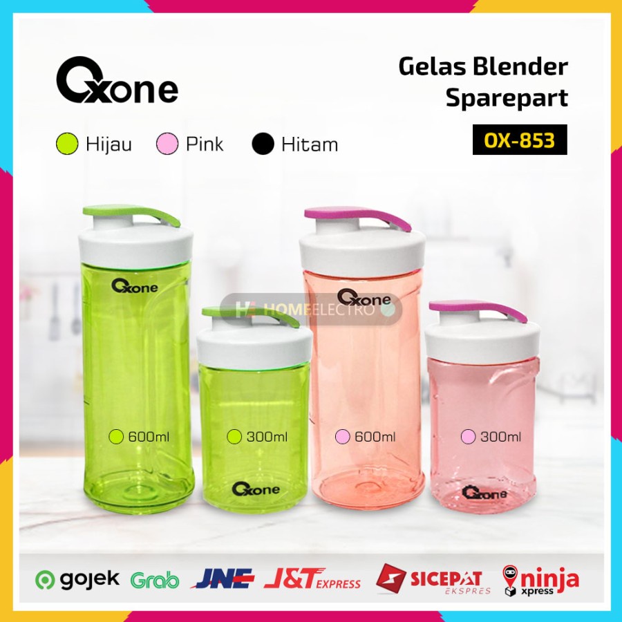 Jual Sparepart Gelas / Botol Hand Blender OXONE OX853 300ml 600ml