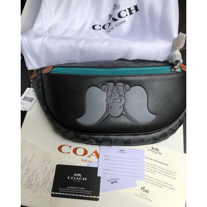 Disney x coach signature cheap rivington belt bag with dumbo