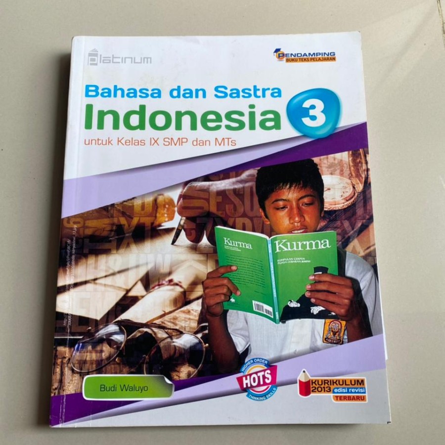 Jual Buku Bahasa Dan Sastra Indonesia Kelas IX SMP Platinum | Shopee ...