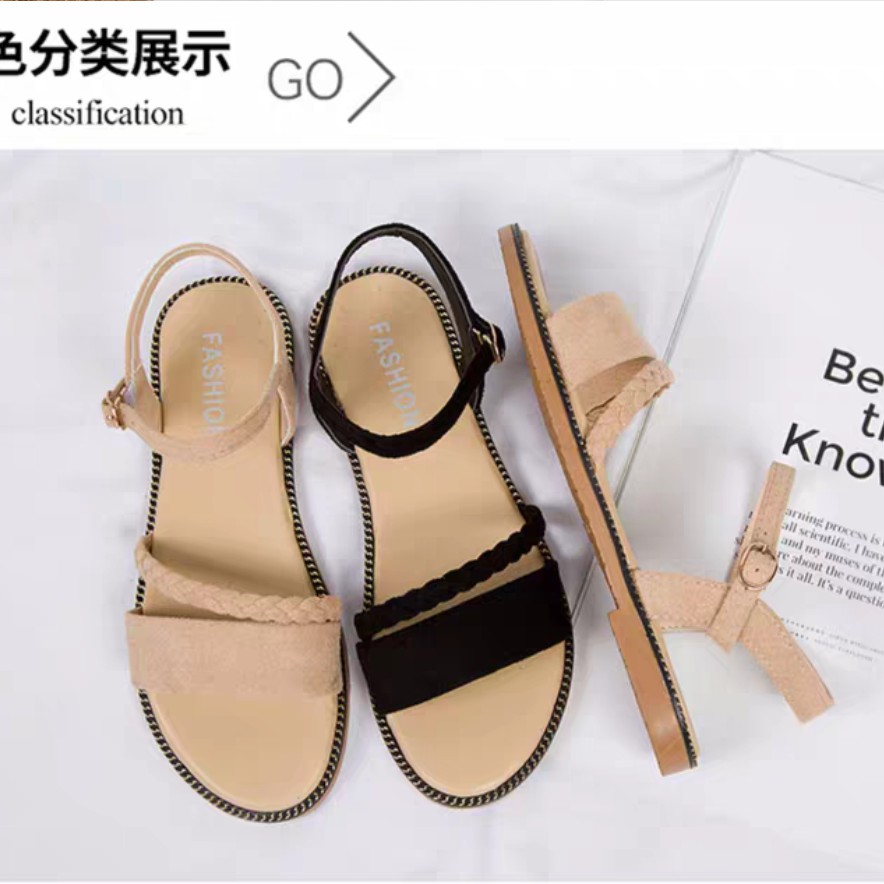 Jual Flat Shoes Tali Plait Kepang MH15 Women Beauty Original / Premium