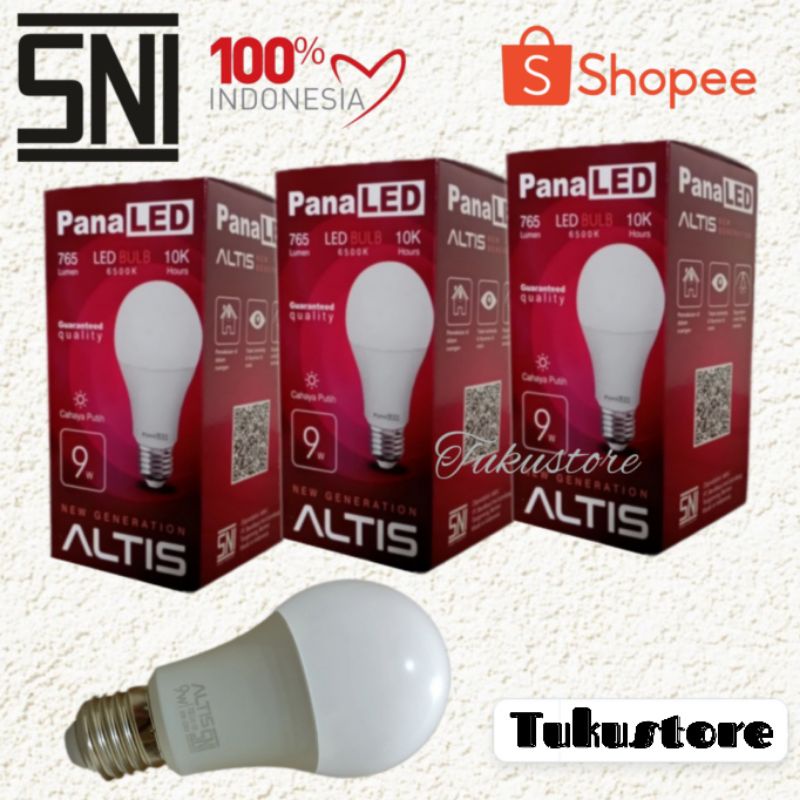 Jual Lampu Led Bulb Panaled Altis Watt Putih Super Terang Shopee Indonesia