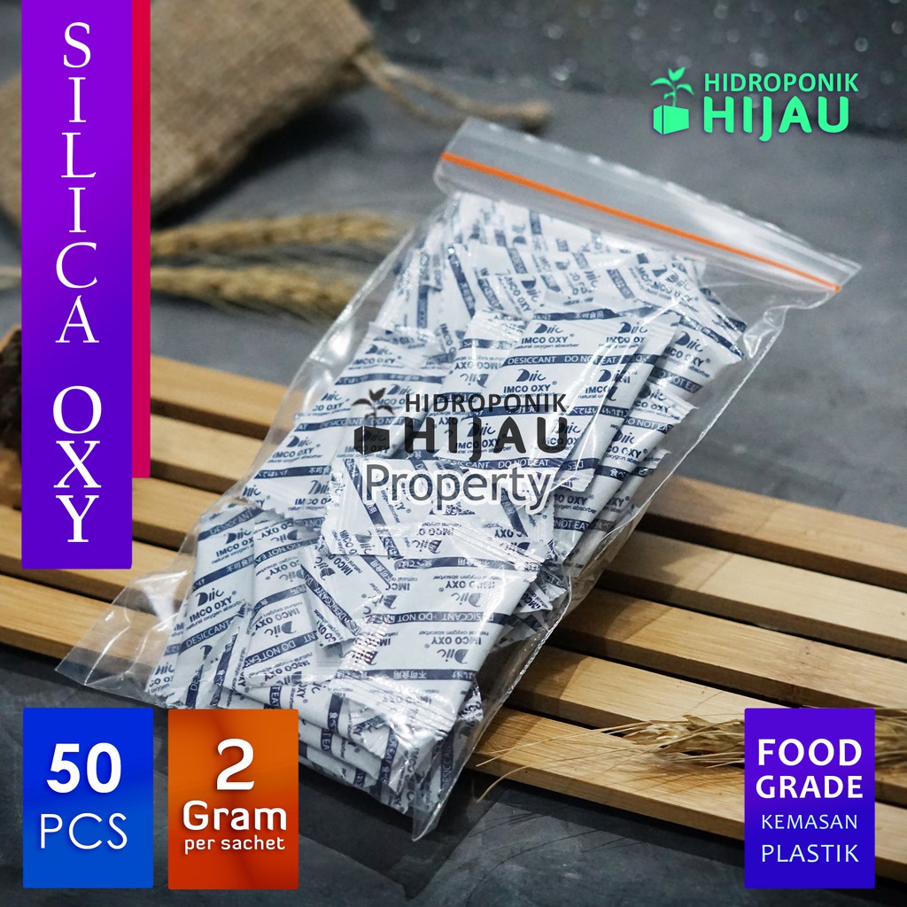 Jual 50pcs Silica Gel Oxy 2gram Food Grade (khusus makanan) kemasan