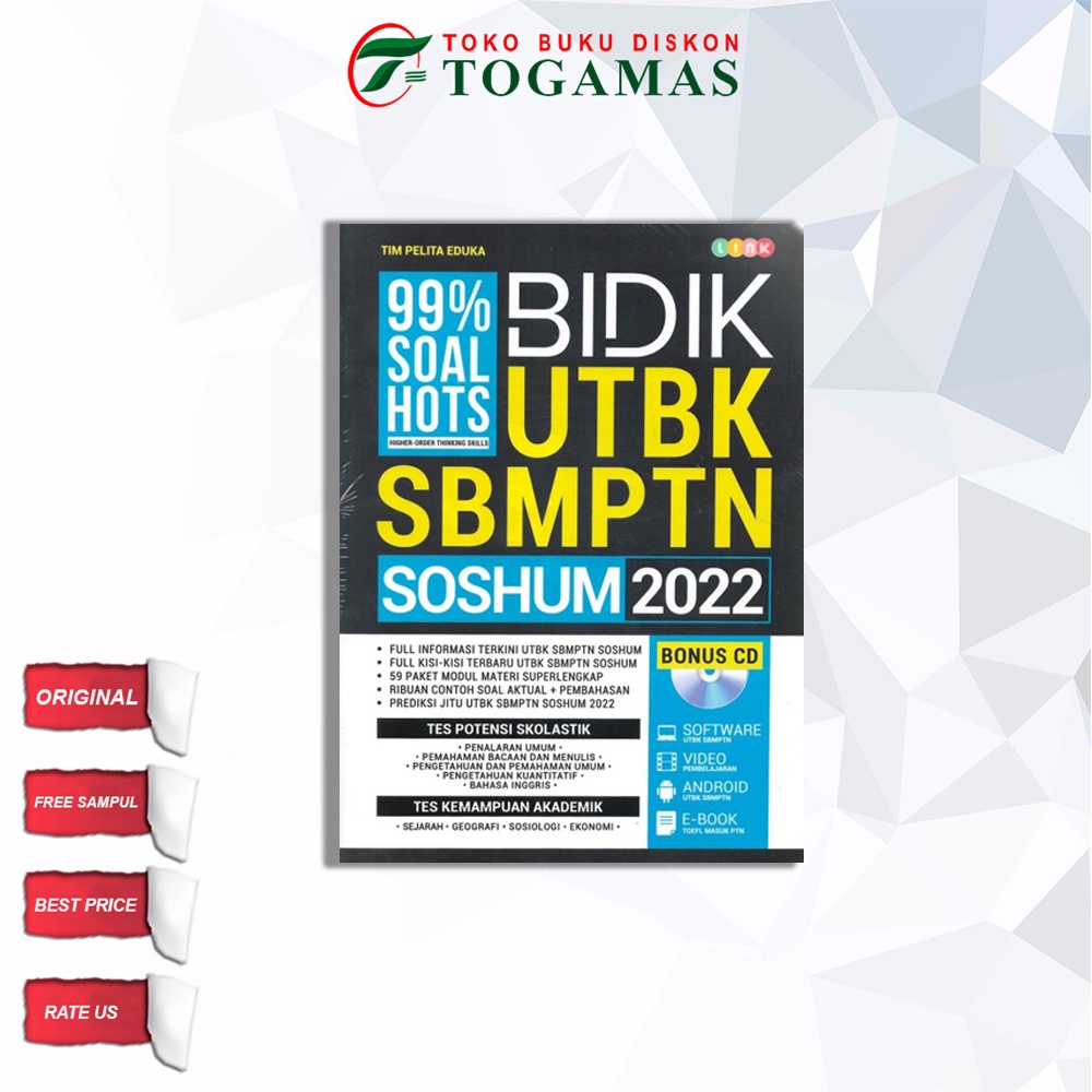 Jual Bidik Utbk Sbmptn Soshum 2022 + Cd Shopee Indonesia