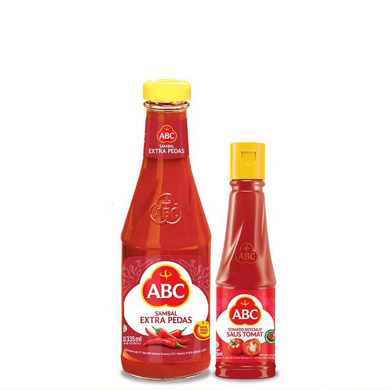 Jual Abc Sambal Extra Pedas 335 Ml And Abc Saus Tomat 135 Ml Shopee