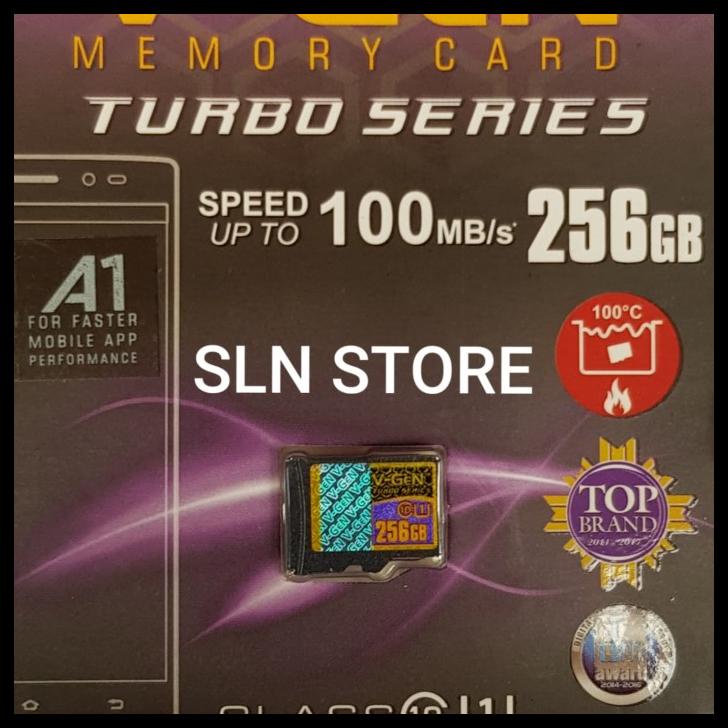 Jual Micro Sd 256Gb A1 VGen Turbo 100Mb/S Class 10 Memory Card Vgen
