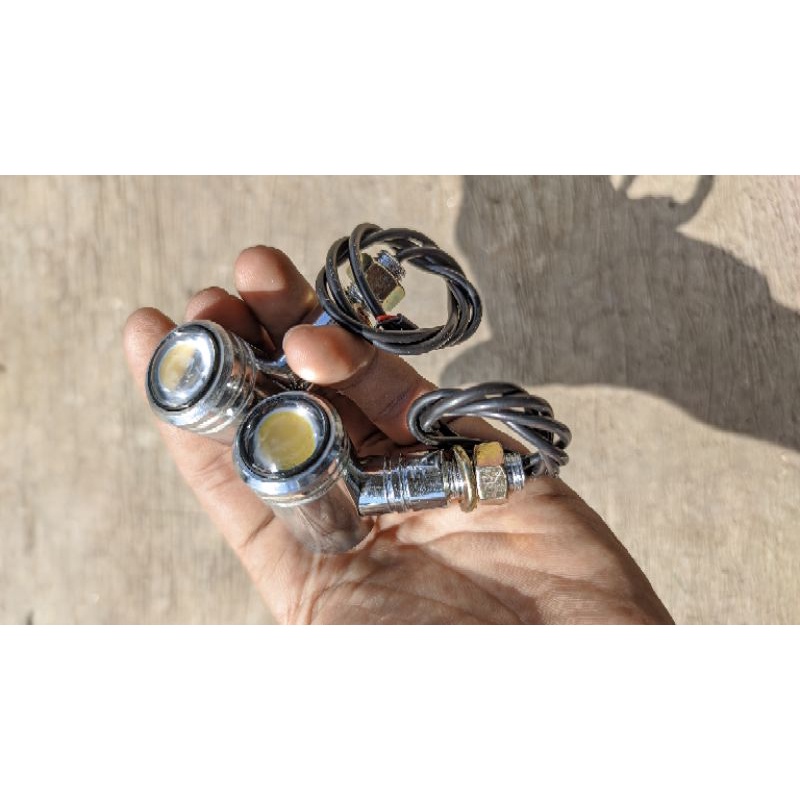 Jual LAMPU RETING RITING SEN SEIN MODEL PALU LED STAINLESS MINI MATA 1 ...