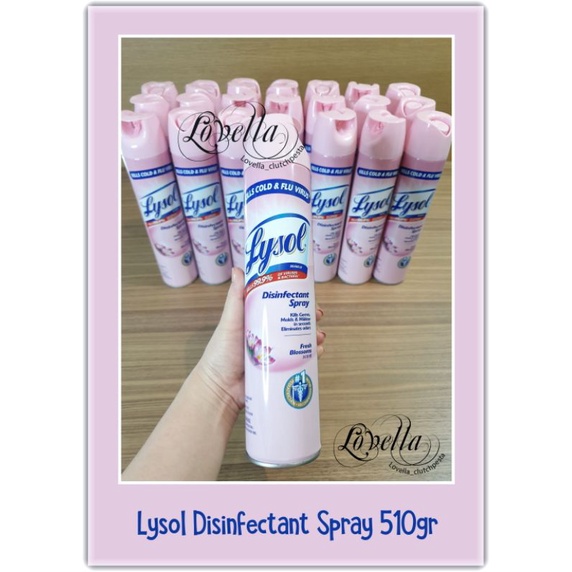 Jual Lysol Disinfectant Spray 340gr & 510gr FRESH BLOSSOM / Lysol ...
