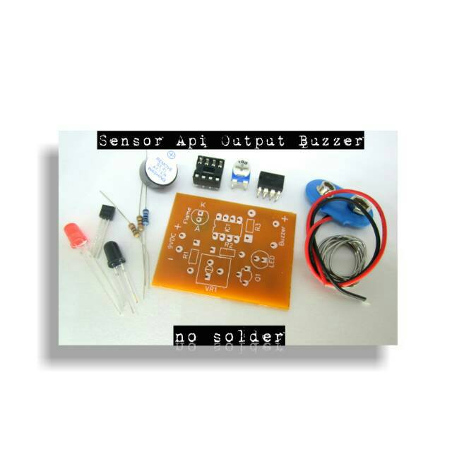 Jual Kit Rangkaian Sensor Api NO SOLDER Prakarya Rekayasa Flame Sensor ...
