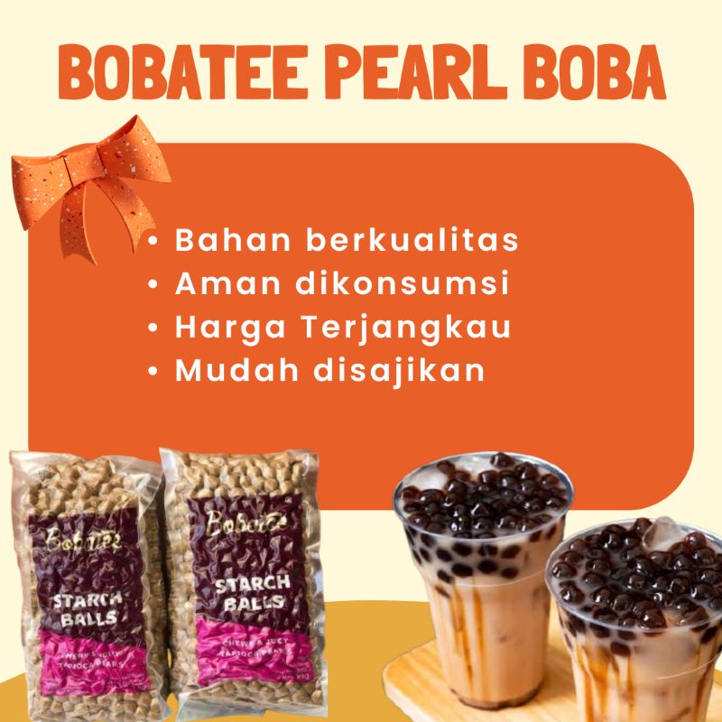 Jual BOBATEE BOBA PEARL TAPIOKA 1 KG TOPPING BOBA BOBA PEARL