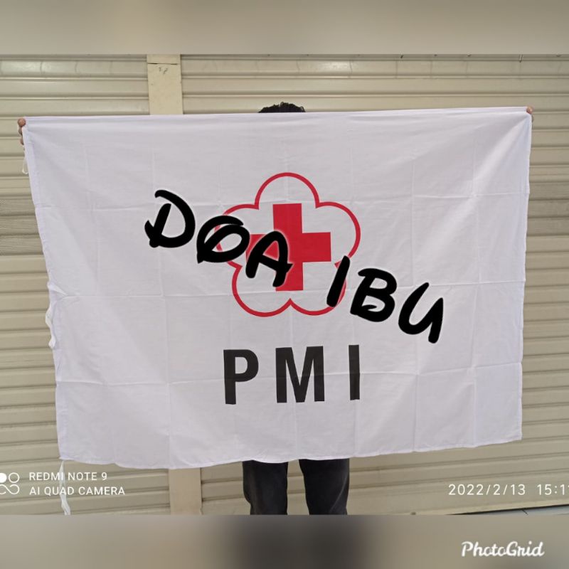 Jual best seller bendera logo PMI uk. 90cm x 135cm ready stock | Shopee ...