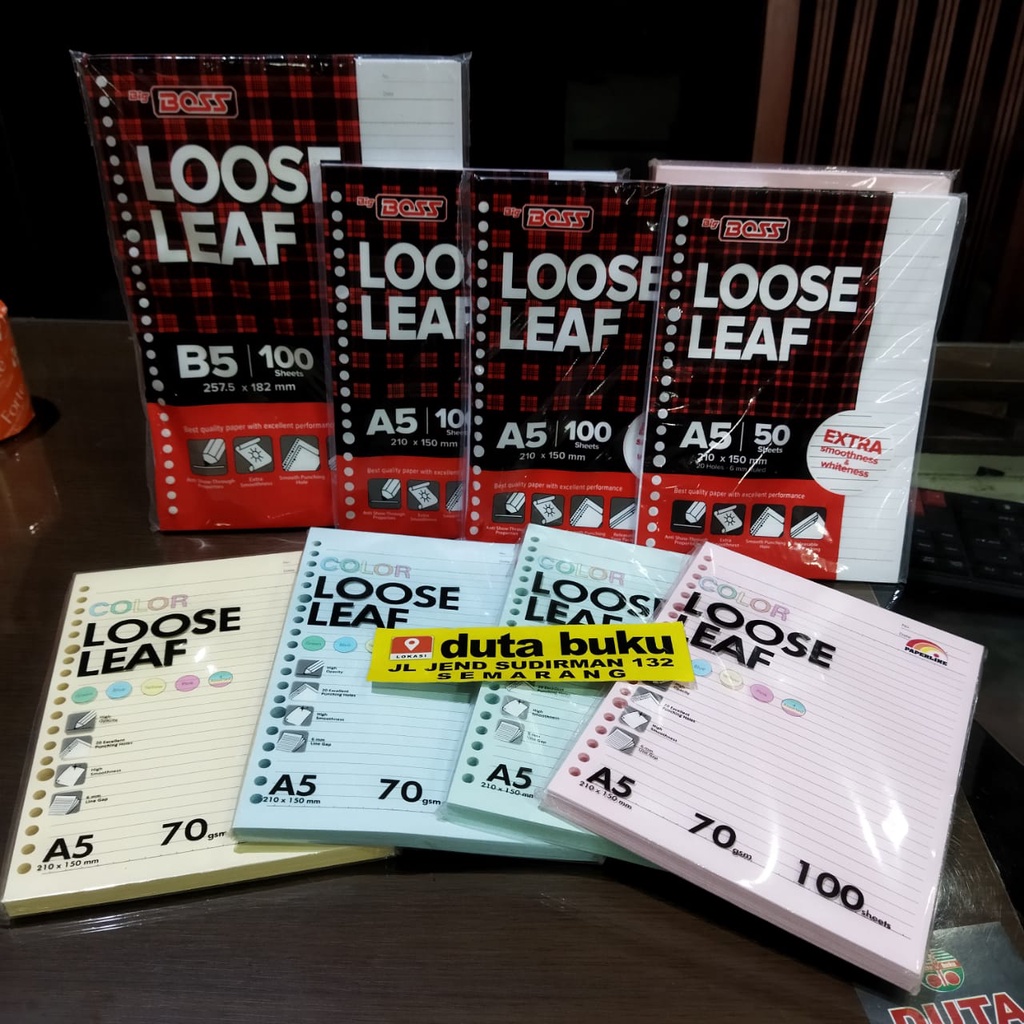 Jual Loose Leaf / Isi Binder Garis A5 Isi 100 Lembar Big Boss | Shopee ...