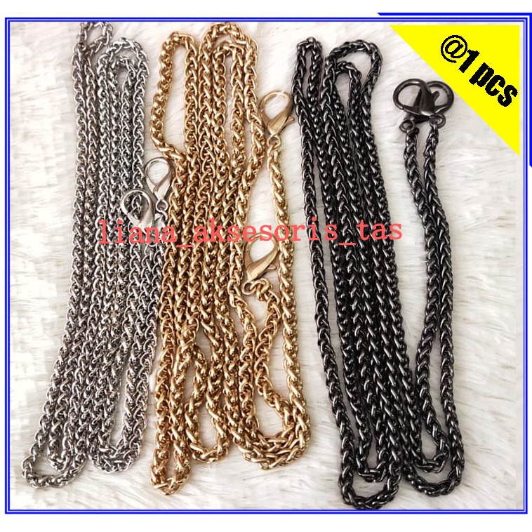 Jual TALI TAS RANTAI TAS WANITA WARNA NIKEL, LIGHT GOLD & BLACK NIKEL ...