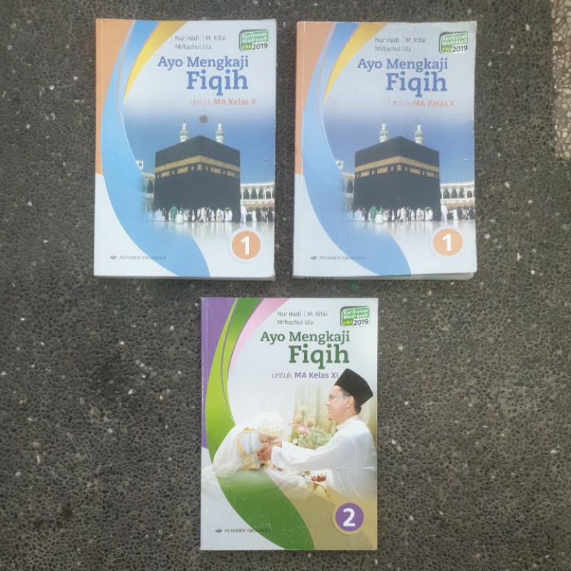 Jual Buku Ayo Mengkaji Fiqih Ma Kelas 10 11 Kma 2019 Erlangga Shopee 