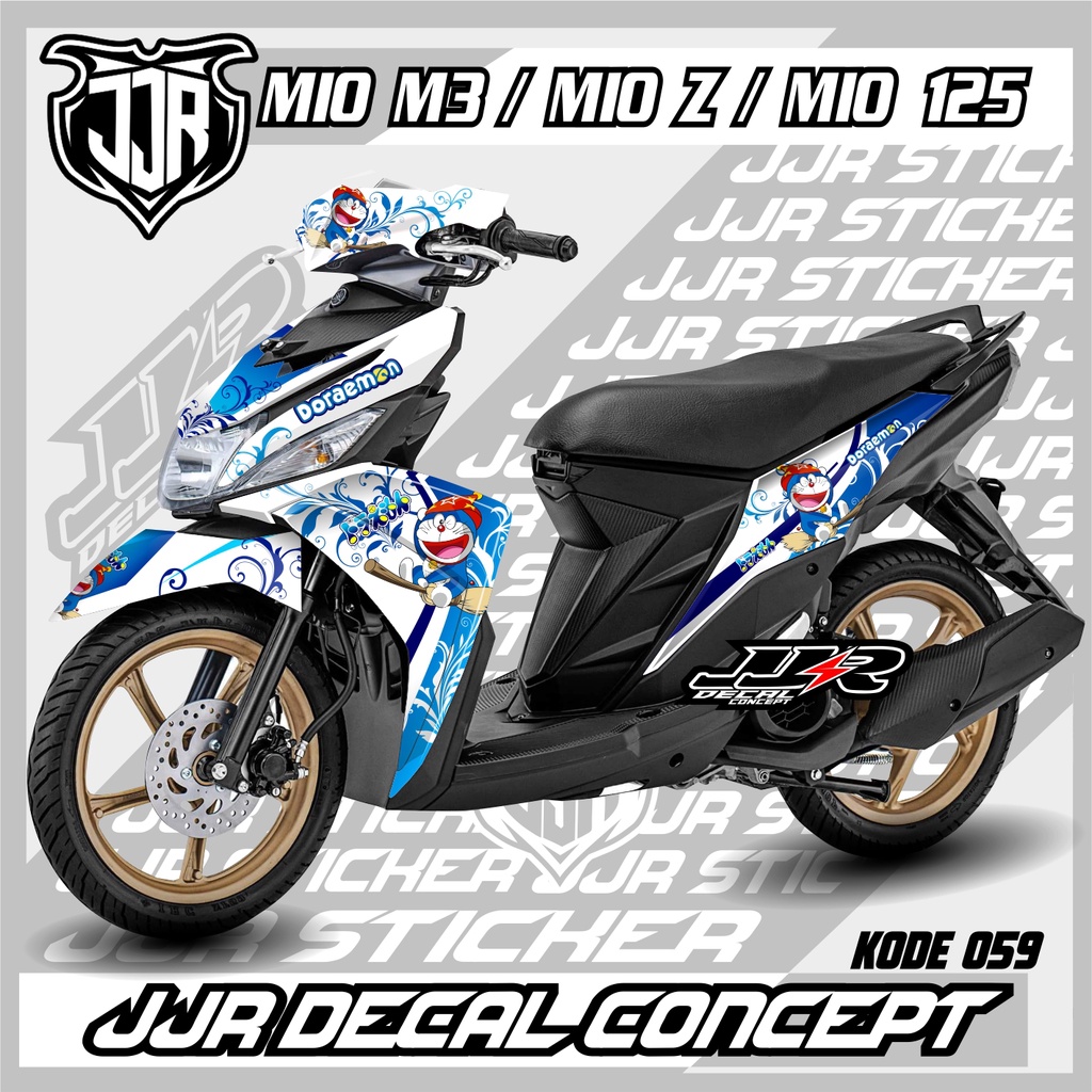 Jual STIKER FULL BODY YAMAHA MIO M3-MIO Z-MIO 125 Doraemon KODE 059 ...