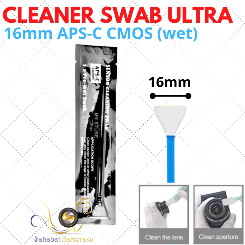 Jual CCD Cleaning Swab Dry / Wet Pembersih Sensor Basah / Kering Kamera ...