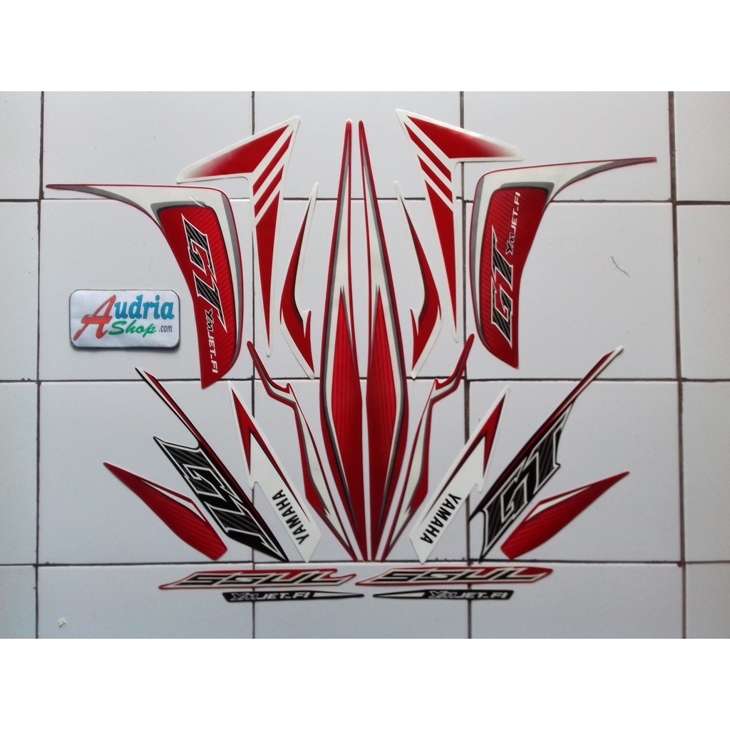 Jual Sticker Striping Motor Yamaha Mio Soul GT Street 2013 Merah