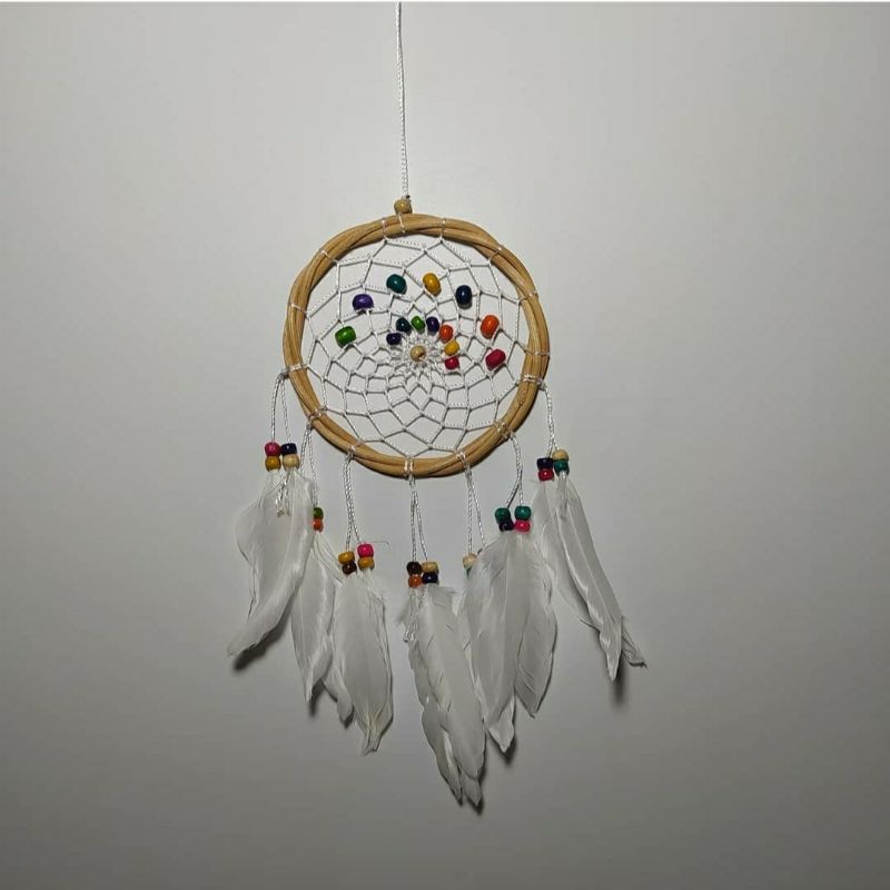 Jual Hiasan Dinding Dream Catcher Rotan Kayu Rainbow Dream Catcher Aesthetic Decor Hiasan 8249