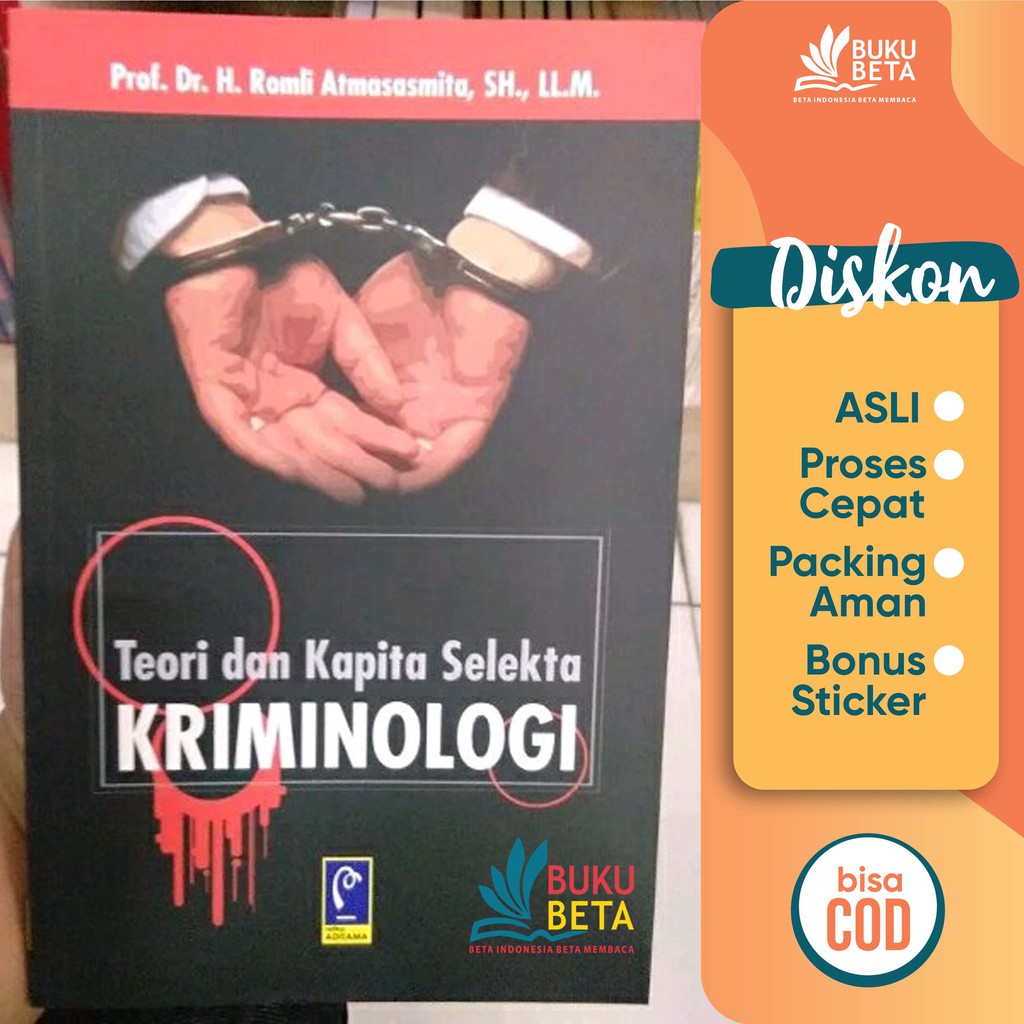 Jual Teori Dan Kapita Selekta Kriminologi - Romli Atmasasmita | Shopee ...