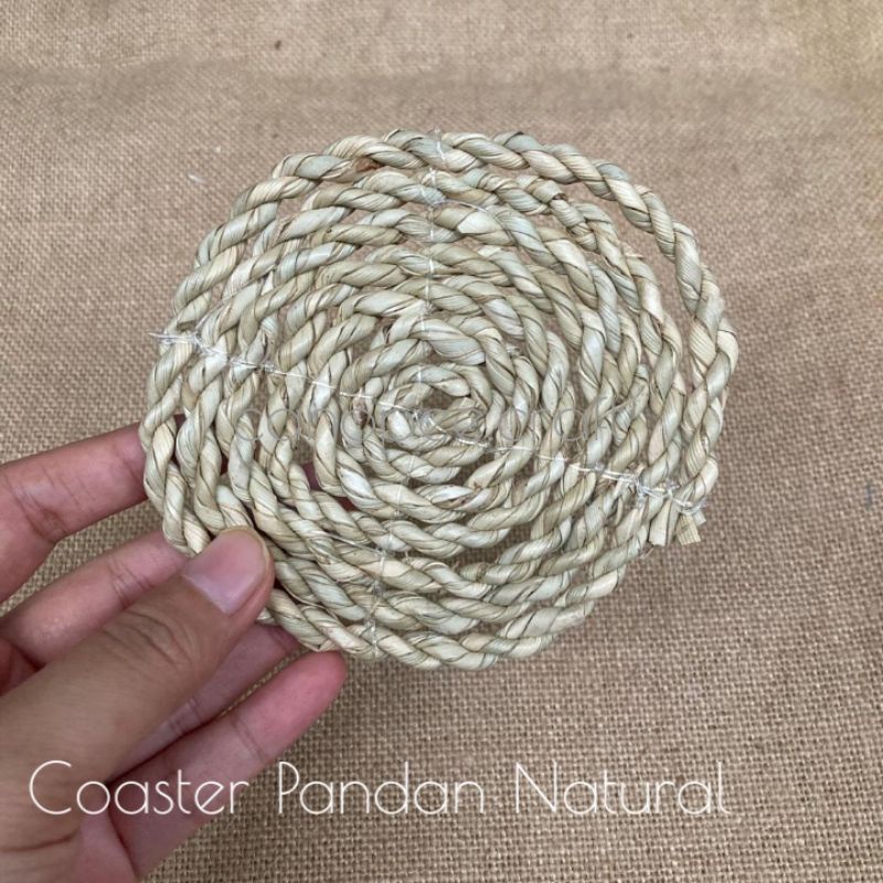 Jual COASTER BULAT / TATAKAN GELAS ROTAN AGEL ECENG GONDOK PANDAN ...