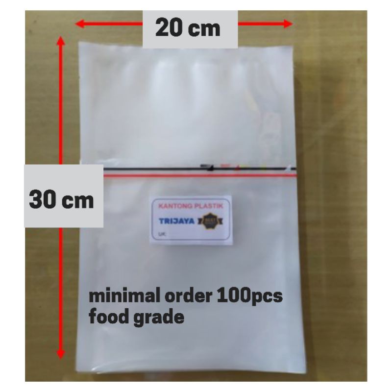 Jual Plastik Vakum 20 × 30 Vacum Makanan Frozen Food Vacuum Sealer