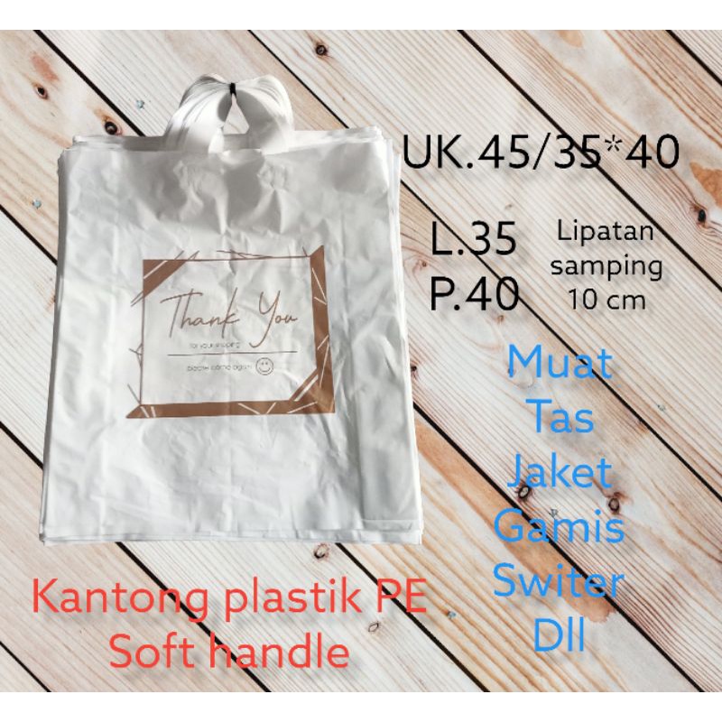 Jual Kantong Plastik PE 50 Pcs UK.45/35*40 Soft Handle/plastik Motif ...