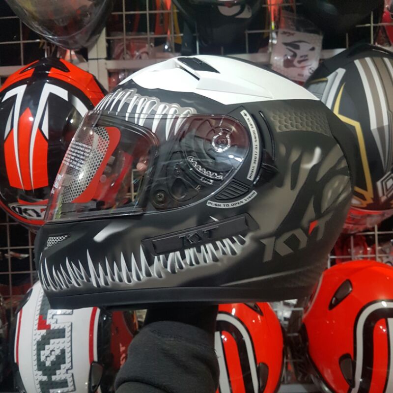 Jual KYT K2 RIDER VENOM MATT BLACK DOUBLE VISOR MURAH | Shopee Indonesia
