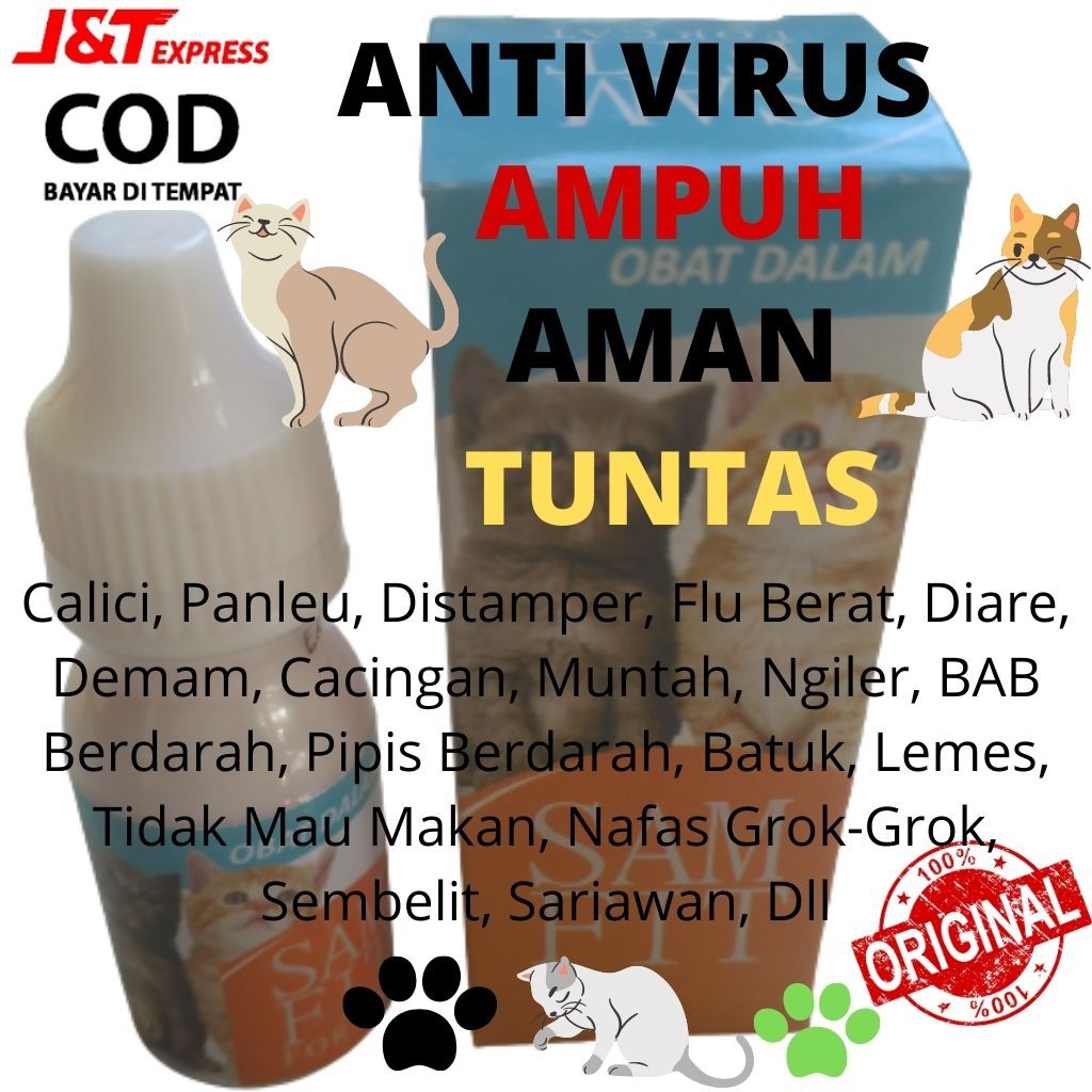 Jual Obat Diare Kucing Muntah Lemas Tidak Mau Makan Mencret Kitten Dan ...