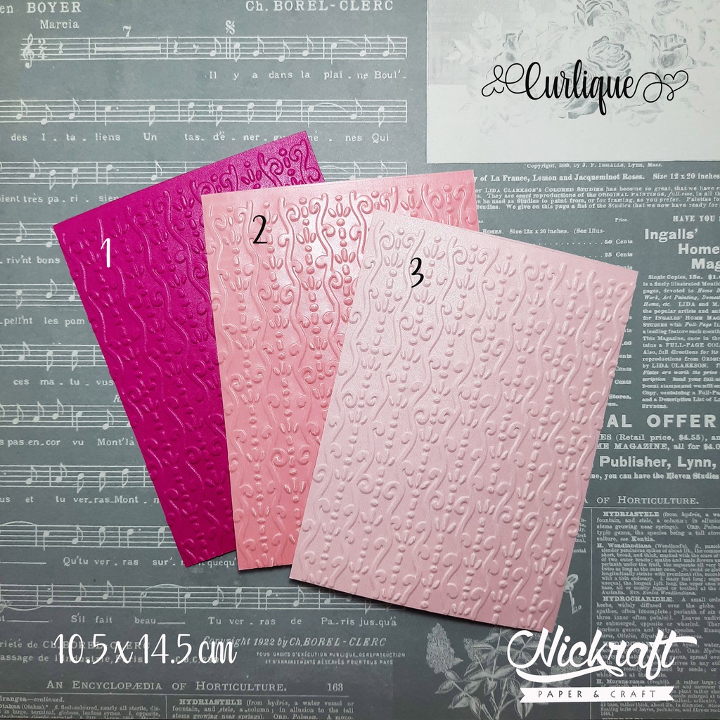 Jual Emboss Paper - CURLIQUE - Embossing Folder Kertas Timbul | Shopee ...