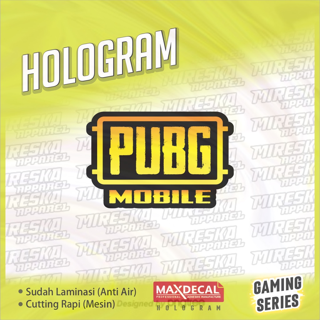 Jual Terbaru!! Stiker Viral Hologram Terlaris GAMING Series / Sticker ...